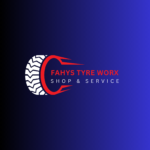 Red Modern Tires Logo